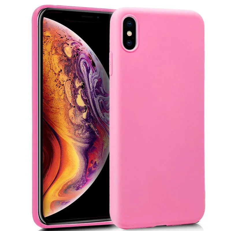 Funda COOL Silicona para iPhone XS Max (Rosa) - PixelPlaza