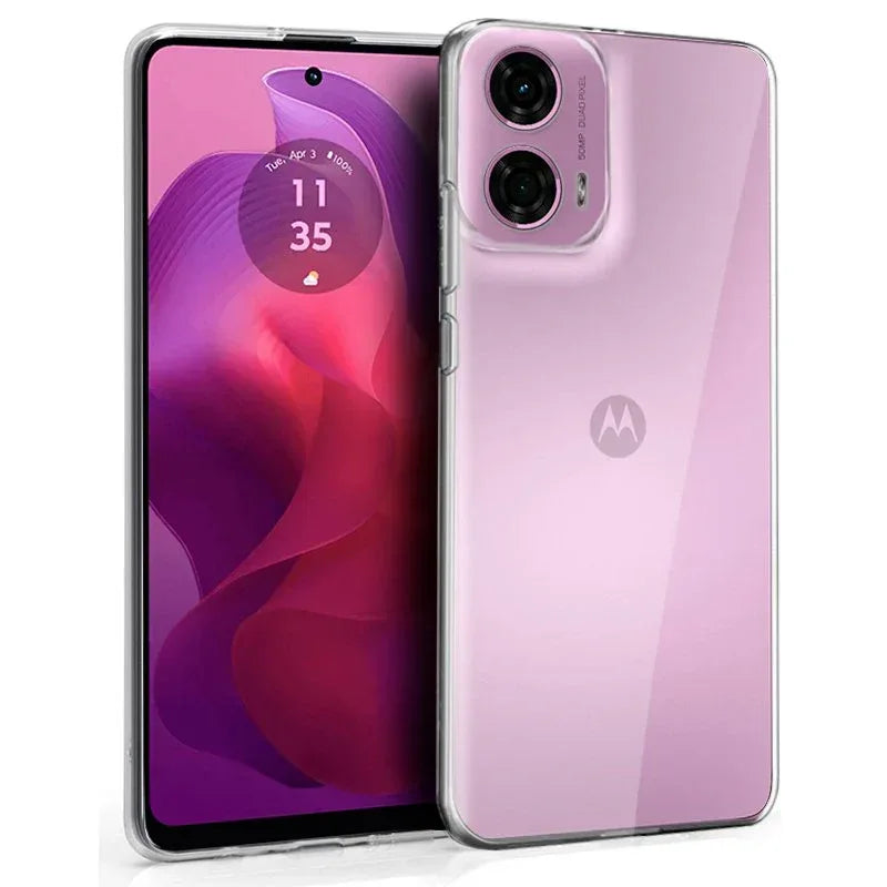 Funda COOL Silicona para Motorola Moto G04 / G24 (Transparente) - PixelPlaza