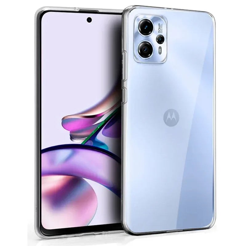 Funda COOL Silicona para Motorola Moto G13 / G23 (Transparente) - PixelPlaza