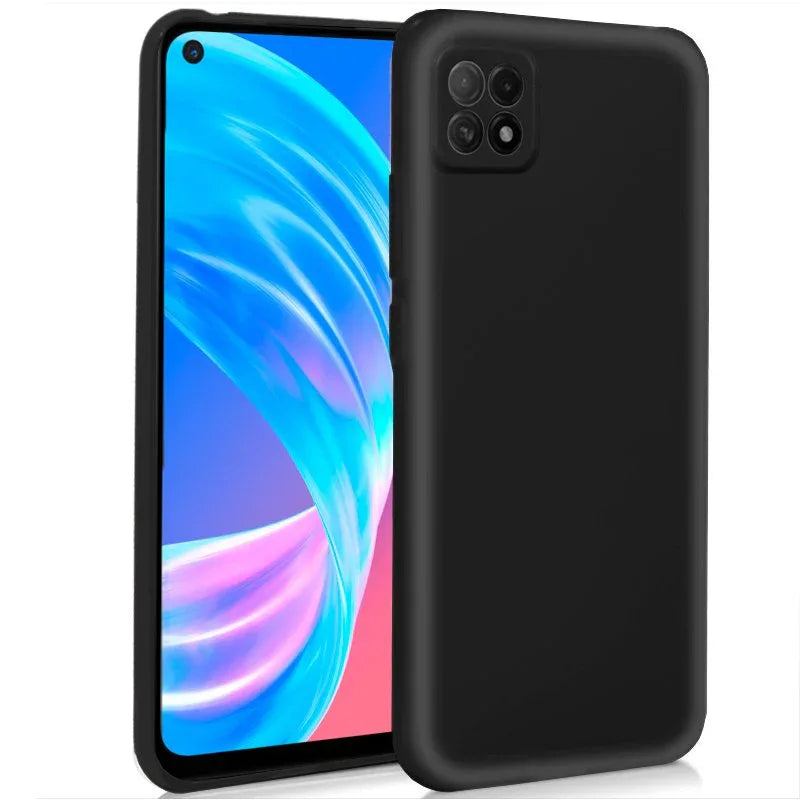 Funda COOL Silicona para Oppo A73 5G (Negro) - PixelPlaza