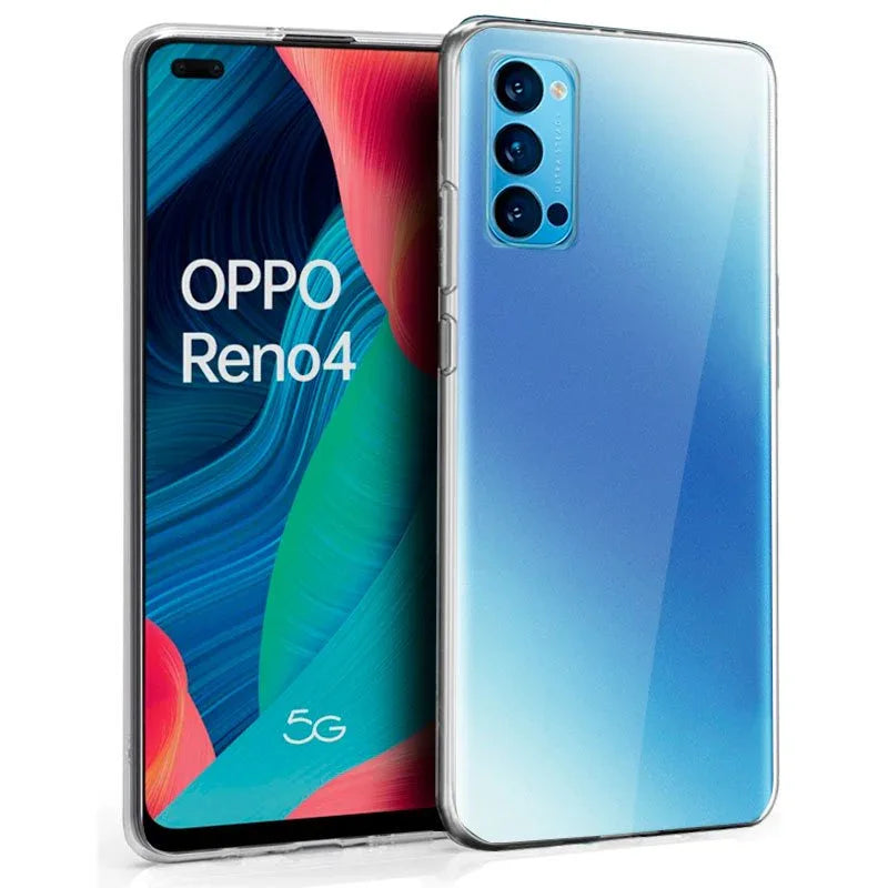 Funda COOL Silicona para Oppo Reno 4 (Transparente) - PixelPlaza