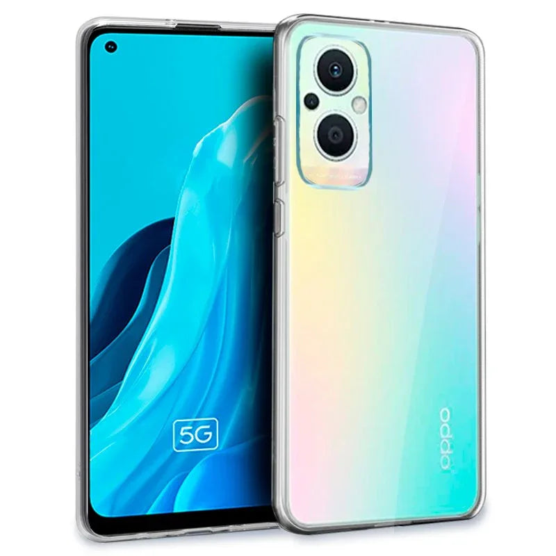 Funda COOL Silicona para Oppo Reno 8 Lite 5G (Transparente) - PixelPlaza