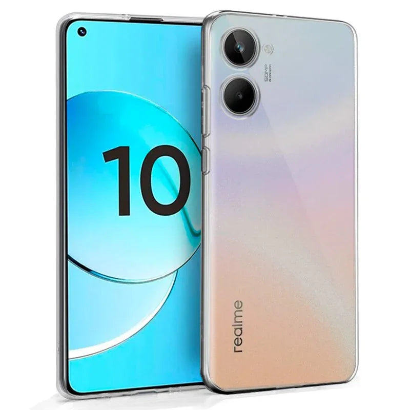Funda COOL Silicona para Realme 10 (Transparente) - PixelPlaza