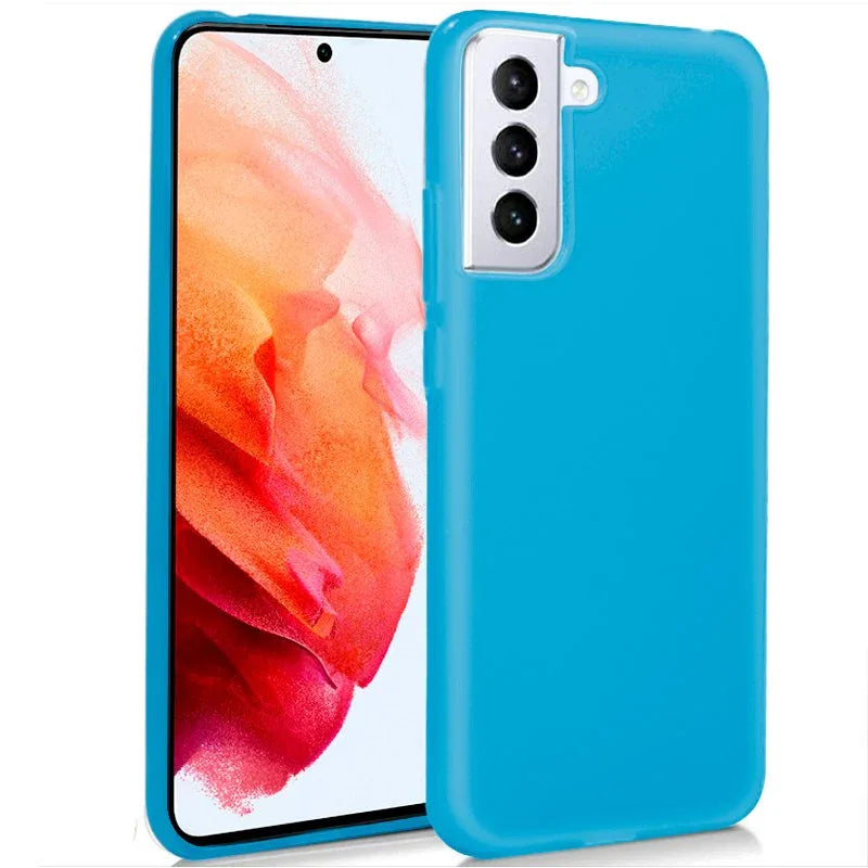 Funda COOL Silicona para Samsung G990 Galaxy S21 (Celeste) - PixelPlaza