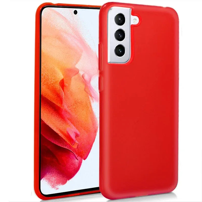Funda COOL Silicona para Samsung G990 Galaxy S21 (Rojo) - PixelPlaza