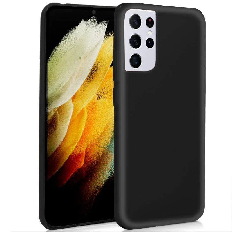 Funda COOL Silicona para Samsung G998 Galaxy S21 Ultra (Negro) - PixelPlaza