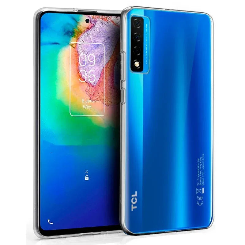 Funda COOL Silicona para TCL 20 5G / 20L / 20L Plus (Transparente) - PixelPlaza