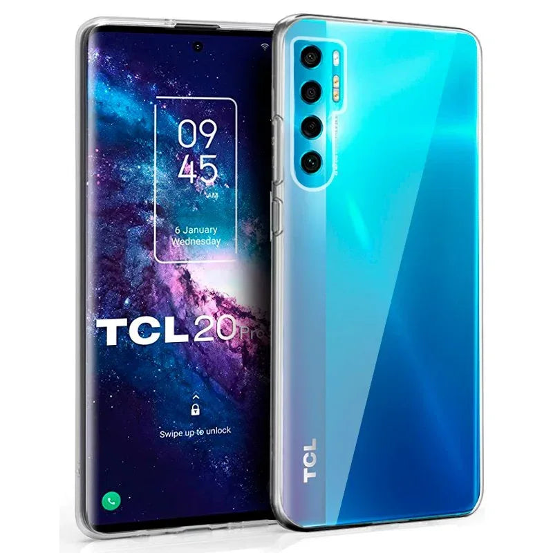 Funda COOL Silicona para TCL 20 Pro 5G (Transparente) - PixelPlaza