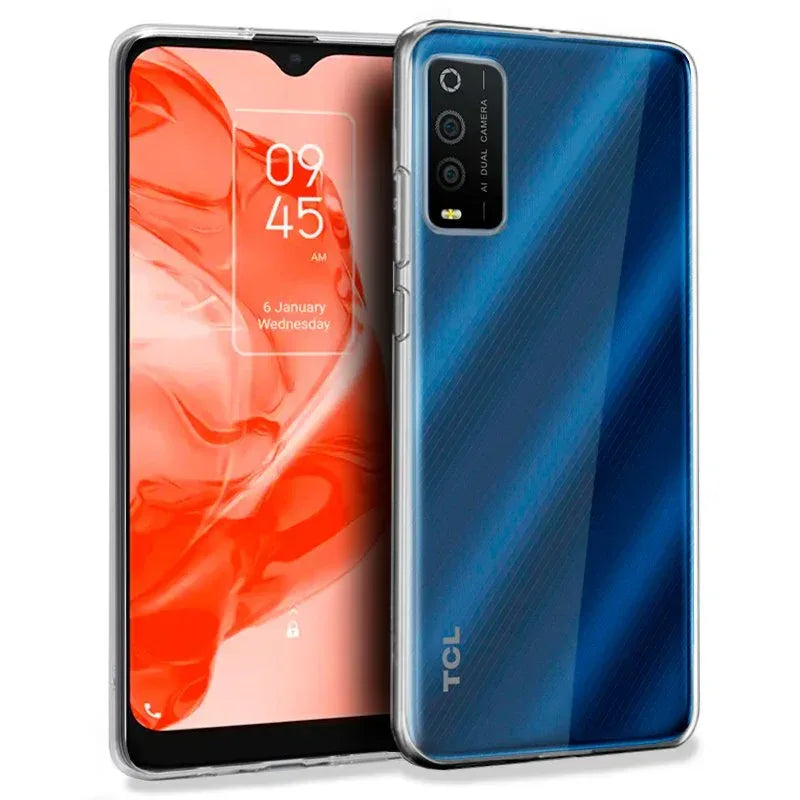 Funda COOL Silicona para TCL 205 (Transparente) - PixelPlaza