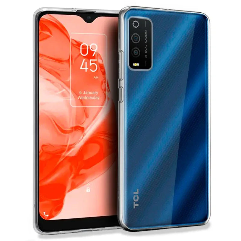 Funda COOL Silicona para TCL 205 (Transparente) - PixelPlaza