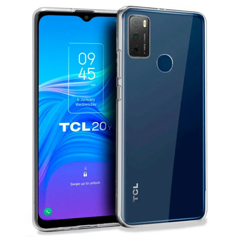 Funda COOL Silicona para TCL 20Y (Transparente) - PixelPlaza