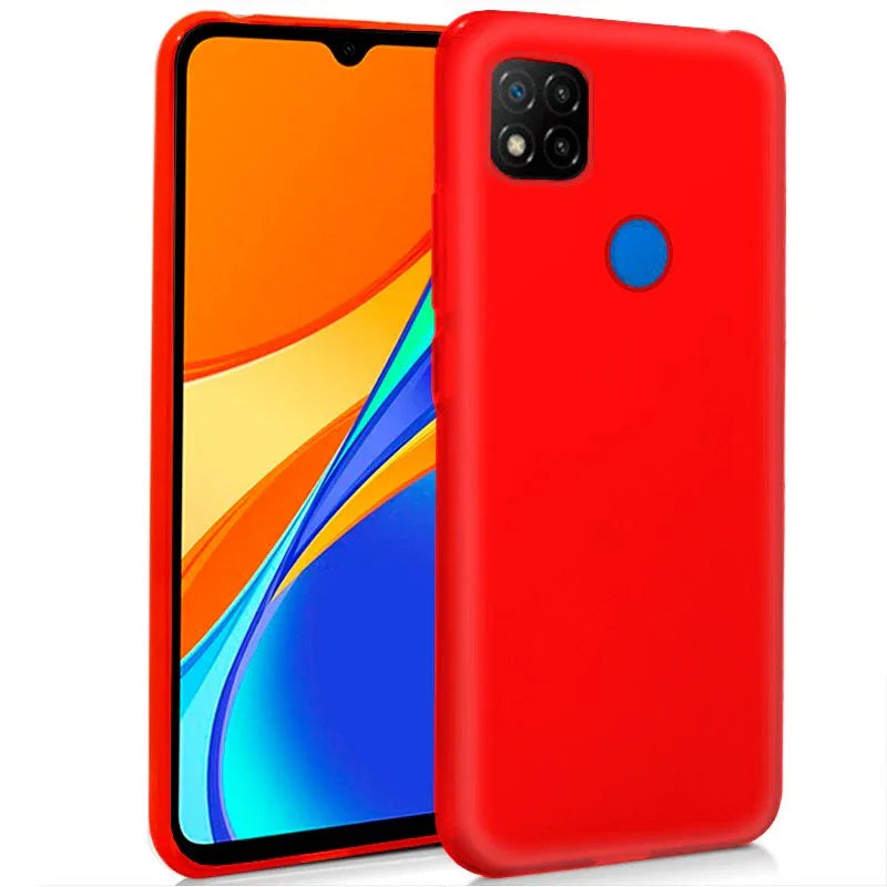 Funda COOL Silicona para Xiaomi Redmi 9C / 10A (Rojo) - PixelPlaza