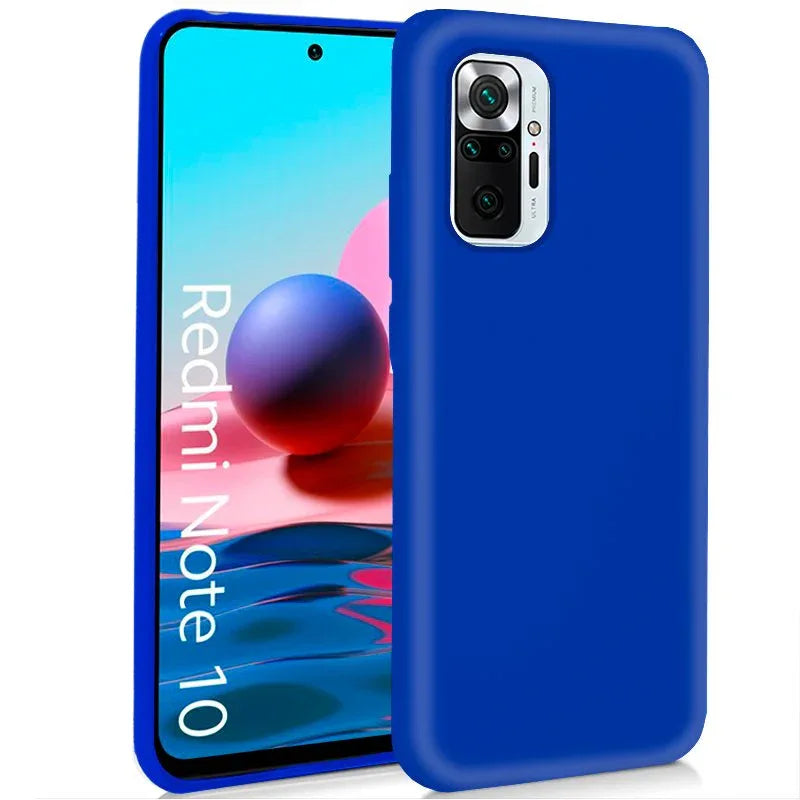 Funda COOL Silicona para Xiaomi Redmi Note 10 / Note 10s / Poco M5s (Azul) - PixelPlaza