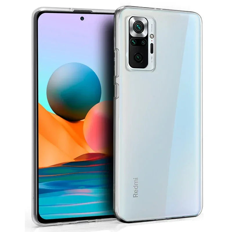 Funda COOL Silicona para Xiaomi Redmi Note 10 Pro (Transparente) - PixelPlaza