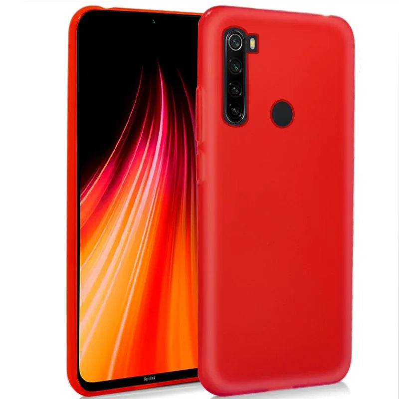 Funda COOL Silicona para Xiaomi Redmi Note 8 / Note 8 (2021) Rojo - PixelPlaza