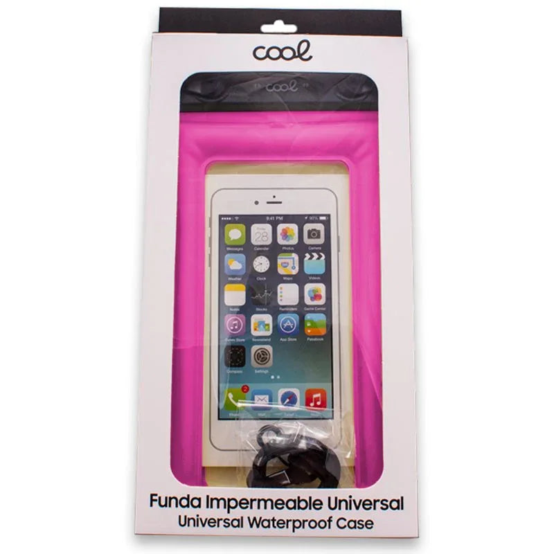 Funda Impermeable Universal Waterproof Rosa - PixelPlaza