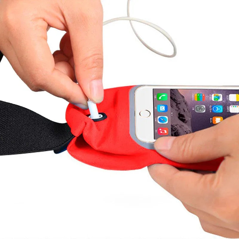 Funda Neopreno COOL Riñonera Universal (5.5 - 6.7 pulg) Rojo - PixelPlaza