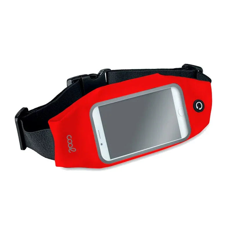 Funda Neopreno COOL Riñonera Universal (5.5 - 6.7 pulg) Rojo - PixelPlaza