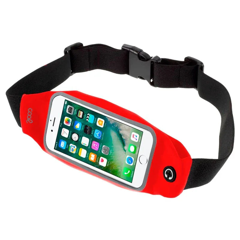 Funda Neopreno COOL Riñonera Universal (5.5 - 6.7 pulg) Rojo - PixelPlaza