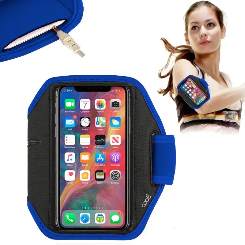 Funda Neopreno COOL Sports Universal (5.5 - 6 pulg) Azul - PixelPlaza