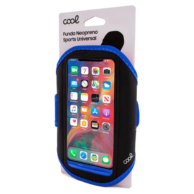 Funda Neopreno COOL Sports Universal (5.5 - 6 pulg) Azul - PixelPlaza