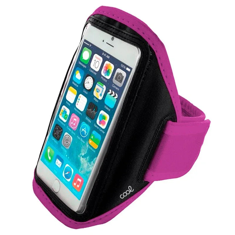 Funda Neopreno COOL Sports Universal (6 - 6.7 pulg) Rosa - PixelPlaza