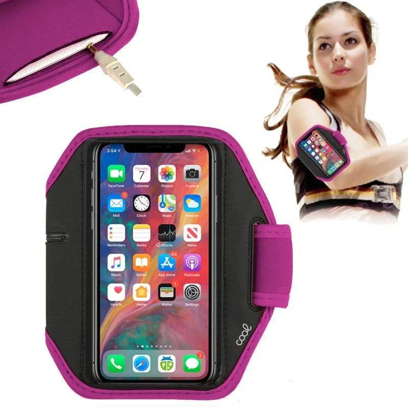 Funda Neopreno COOL Sports Universal (6 - 6.7 pulg) Rosa - PixelPlaza