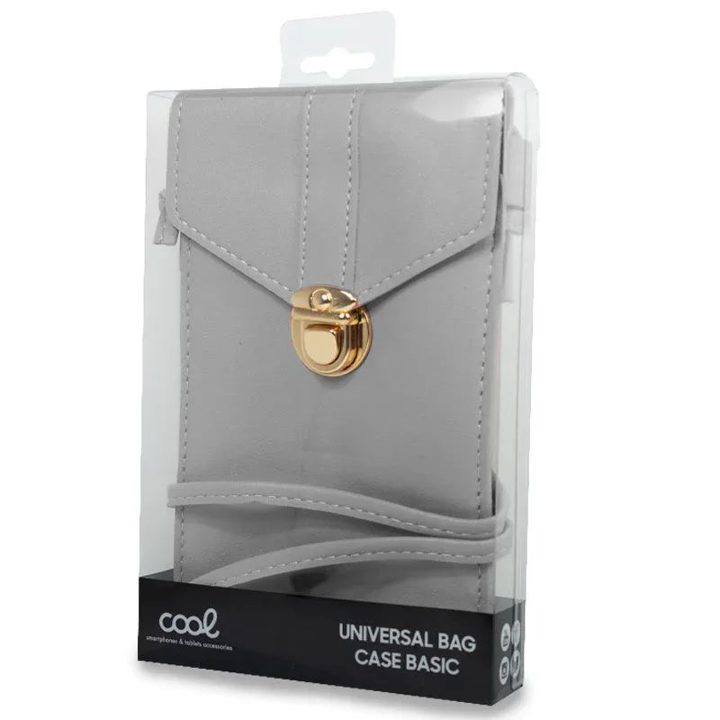 Funda Universal Bag Basic Hasta 6.7 pulg COOL Gris Claro - PixelPlaza