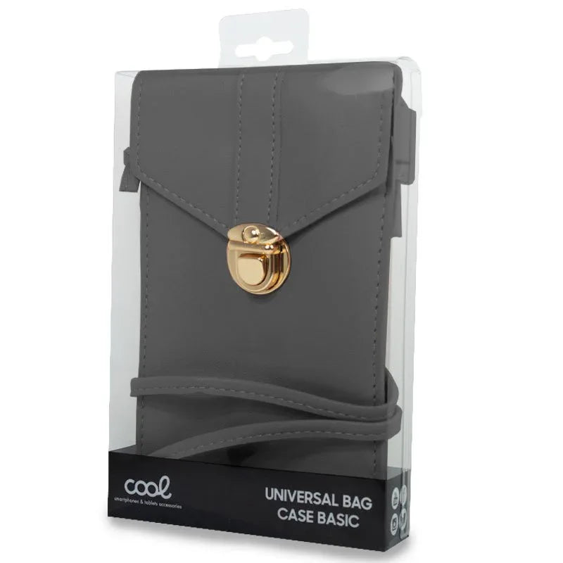 Funda Universal Bag Basic Hasta 6.7 pulg COOL Gris Oscuro - PixelPlaza