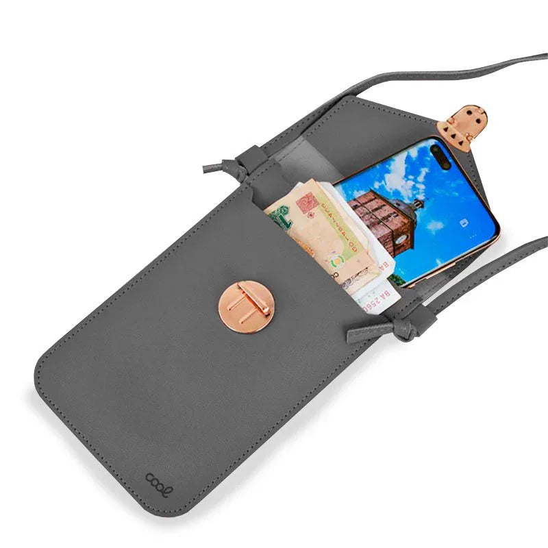 Funda Universal Bag Basic Hasta 6.7 pulg COOL Gris Oscuro - PixelPlaza