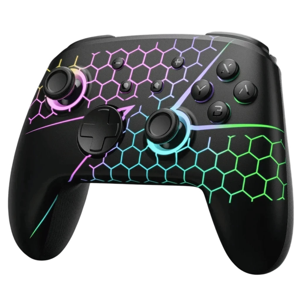 FUNLAB Firefly Pro Edición Z RGB Switch Bluetooth vibración 950mAh 12,5h botones programables Mando inalámbrico