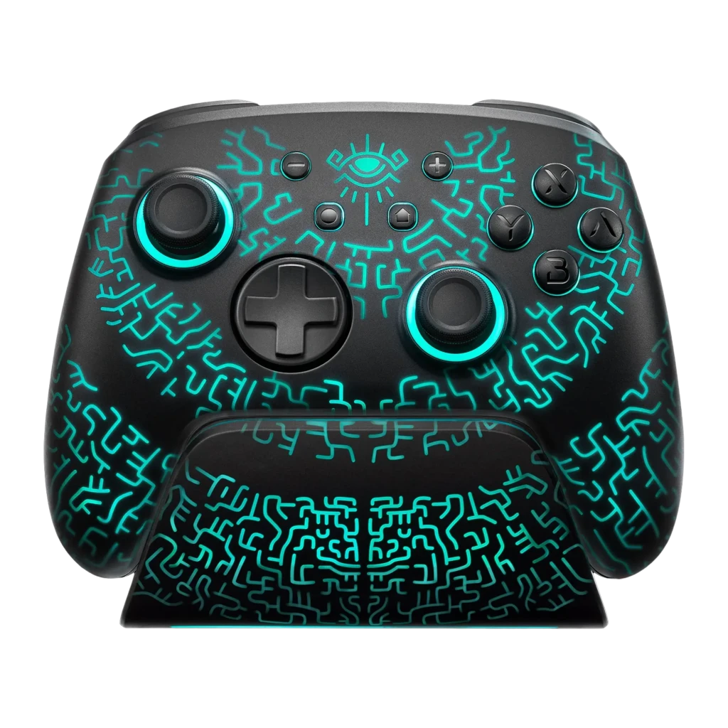 FUNLAB Luminex Pro Wireless Switch Controller Dock Miner efecto Hall vibración 950mAh 12,5h Mando inalámbrico