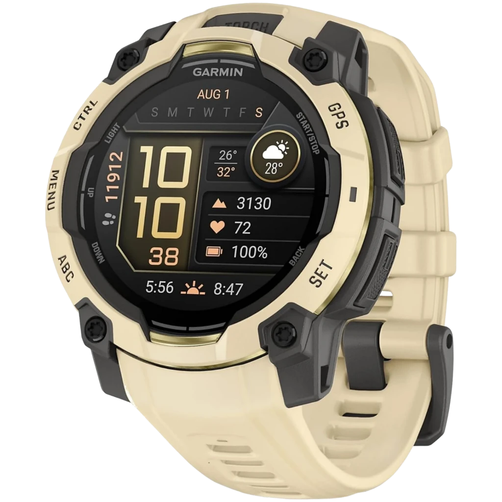 Garmin Instinct 3 45 mm Citrine/Gris 1,2 pulgadas AMOLED GPS 18 días 10ATM Smartwatch