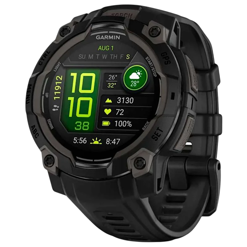 Garmin Instinct 3 45 mm Negro 1,2 pulgadas AMOLED GPS 18 días 10ATM Smartwatch