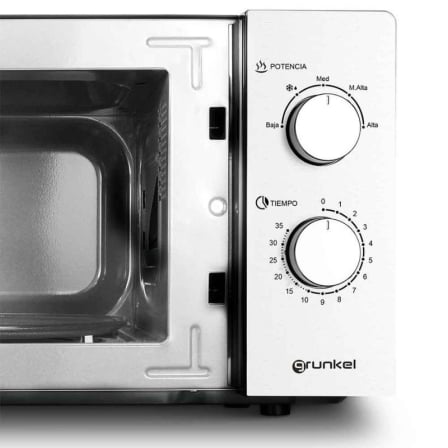 Microondas Grunkel MWG-20INOX/ 700W/ Capacidad 20L/ Funcion Grill/ Plata