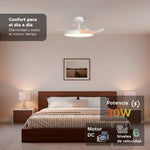 Ventilador de Techo Grunkel SKYDUAL42/ 30W/ 4 Aspas 106cm/ 6 Velocidades
