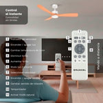 Ventilador de Techo Grunkel SKYSTYLE52/ 35W/ 3 Aspas 132cm/ 6 Velocidades