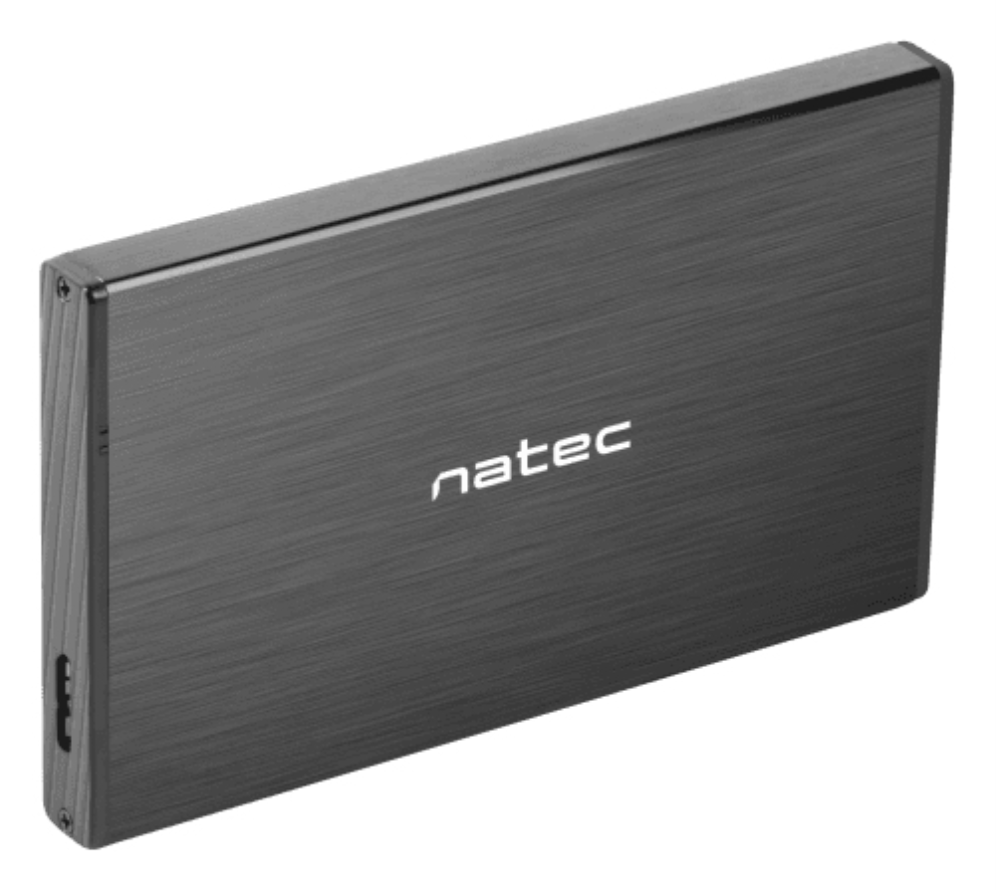 Natec NKZ-0941 caja para disco duro externo Carcasa de disco duro/SSD Negro 2.5"