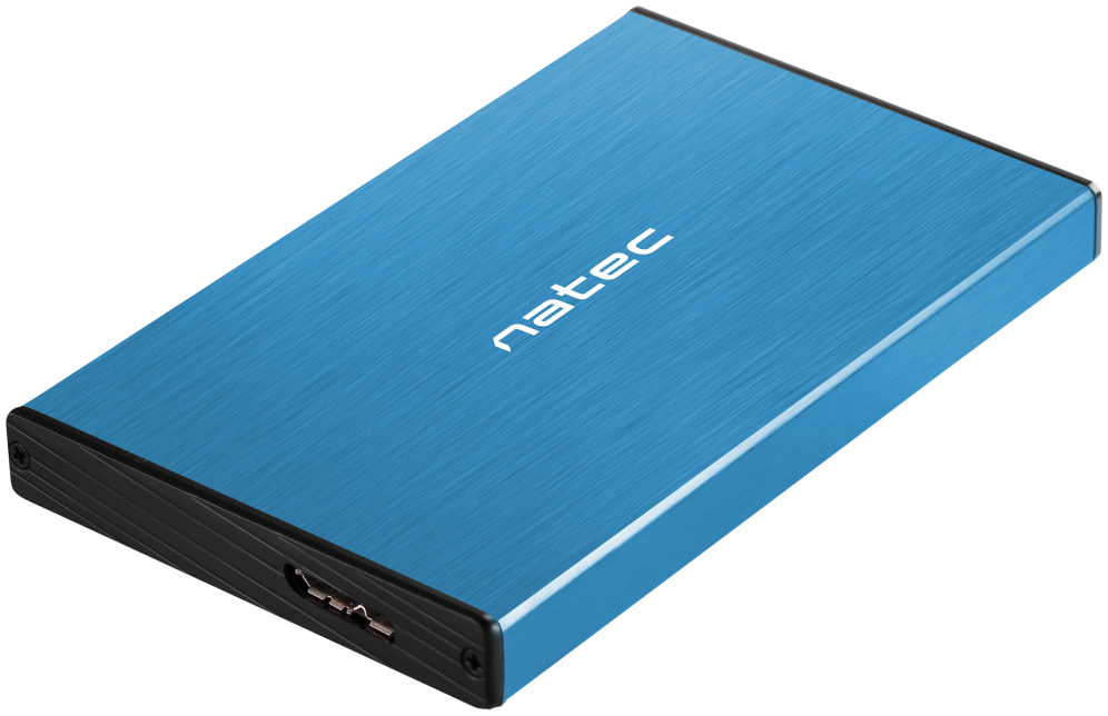 Natec Rhino GO Carcasa de disco duro/SSD Azul 2.5"