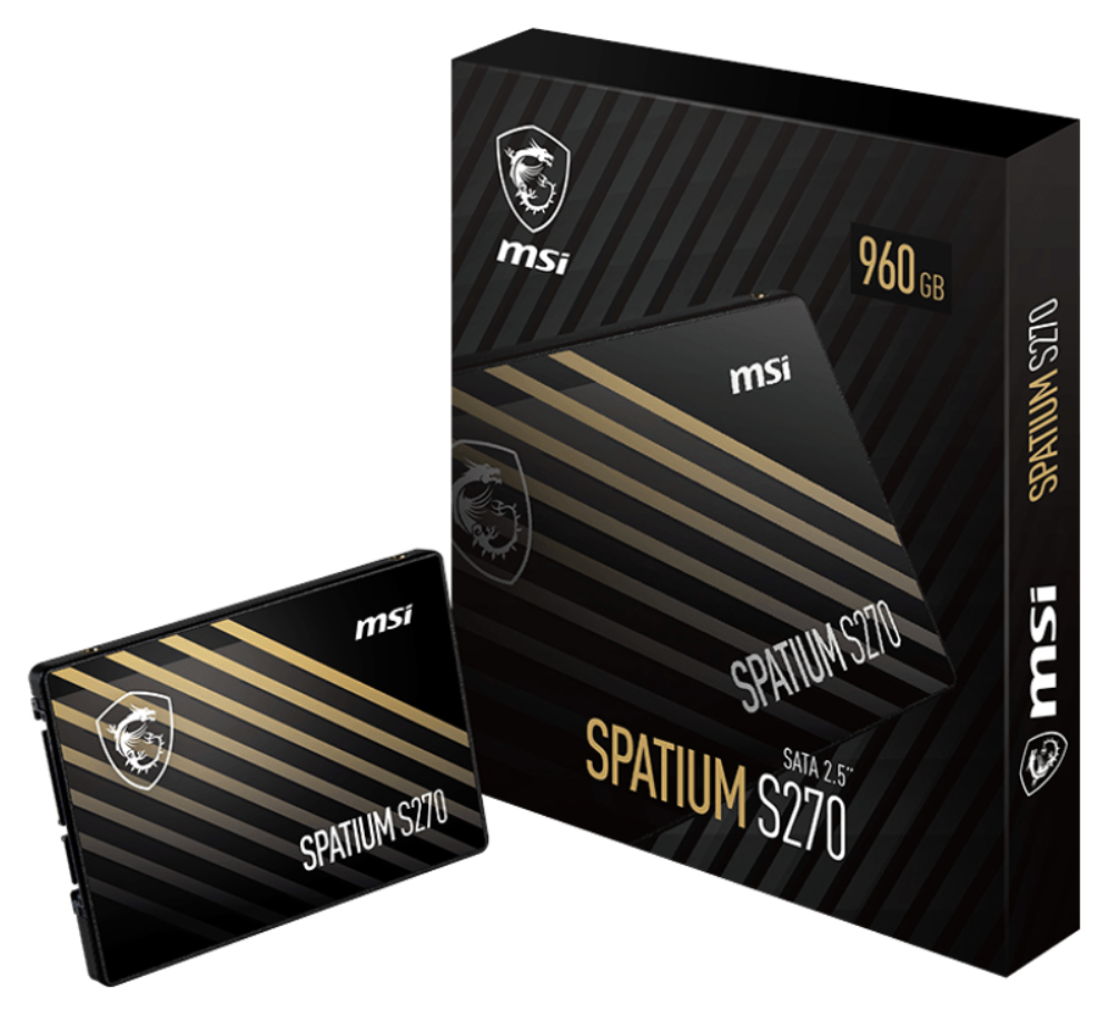 MSI Spatium S270 SATA 2.5 960GB 2.5" Serial ATA III 3D NAND