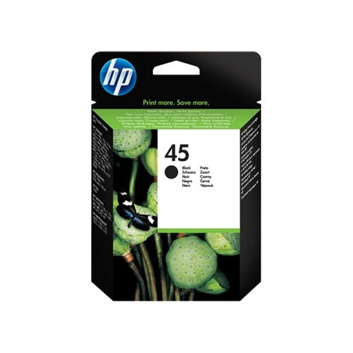 HP Cartucho Negro Nº45 42ML 833 pag. DESKJET/710C/720C/810C/815C/820/850/870/880C/99CX/8900/895CXI/930C/1000/CM/950/1180