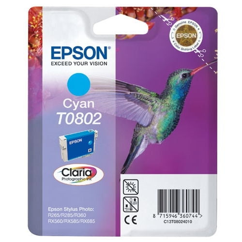 Epson Cartucho Cian Stylus Photo R/265/285/360 stylus photo RX/560/585/685 stylus photo P/50 stylus photo PX/650/660/700