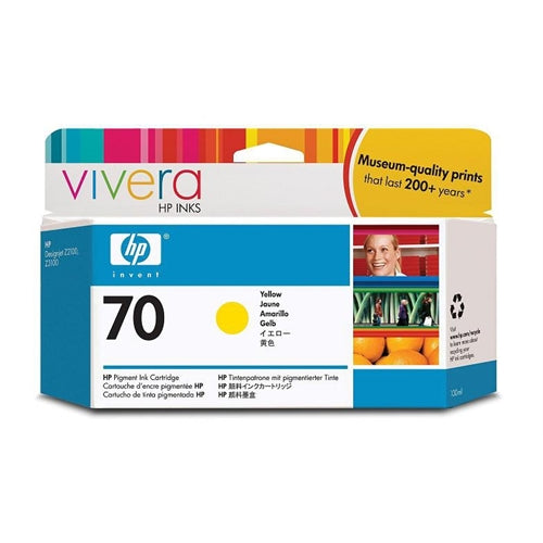 HP Cartucho Gf Amarillo Nº70 130ML DESIGNJET/Z2100/Z3100/Z3200