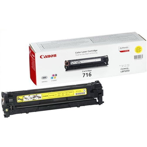 Canon Toner Amarillo CRG716Y 1.500 pag. LBP/5050/5050N MFC/8050