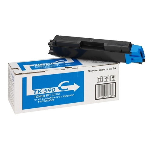 Kyocera-mita toner cian TK590C 5.000 pag. FS-/C2026/2126/5250DN