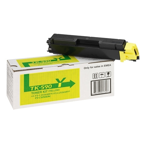Kyocera-mita toner amarillo TK590Y 5.000 pag. FS-/C2026/2126/5250DN