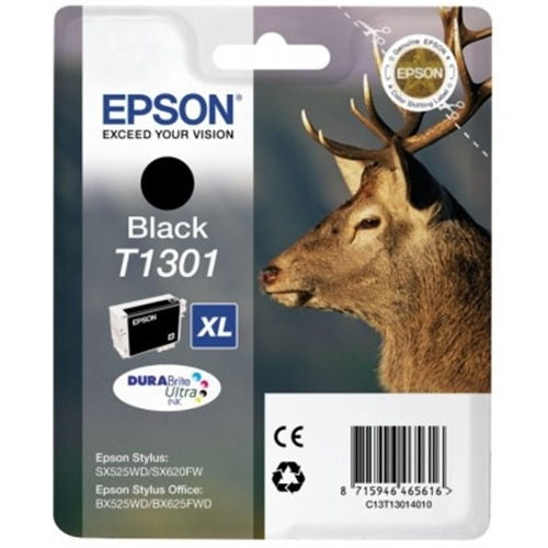 Epson Cartucho Negro T1301 25,40ML stylus SX/525WD/535WD/620FW stylus office BX/525WD/535WD/625FWD/630FW/635FWD/925FWD/9