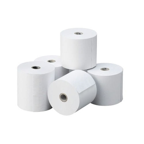 Papel térmico 57X55X12 mm - paquete de 10 rollos - sin bisfenol-a - pesos - (caja completa 10 paquetes)