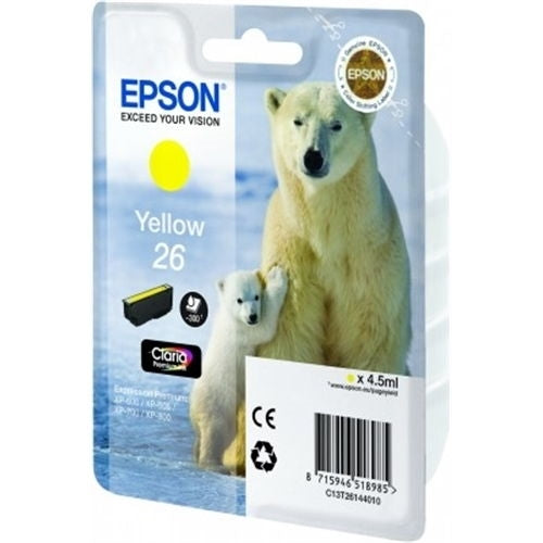 Epson Cartucho Amarillo T26 300 pag. XP/600/605/700/800