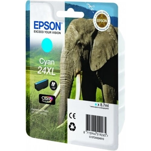 Epson Cartucho Cian T24XL 740 páginas XP/750/850